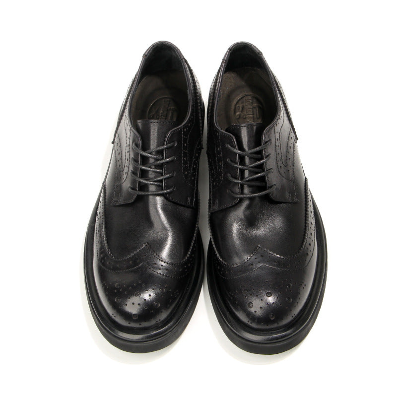 Men's Brogue British Retro Fashion Trends Platform Men's Shoes