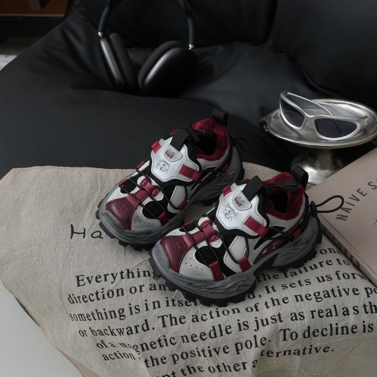 Unique Trendy Retro Clunky Spring Boys Kid's Sneakers