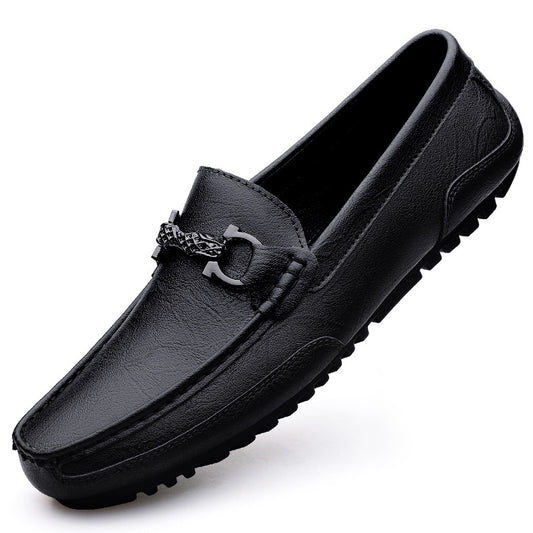 Men's Genuine Breathable Slip-on Korean Style Soft Loafers