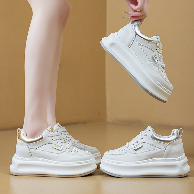 Women's Spring Korean Style Hidden White Platform Women's Casual Shoes