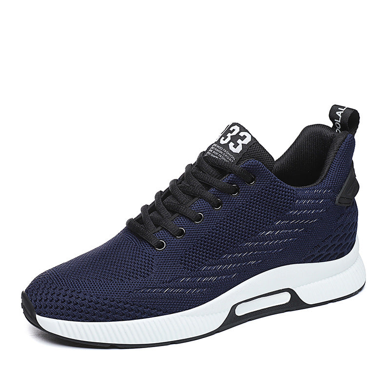 Men's Plus Size Elastic Breathable Running Inner Sneakers