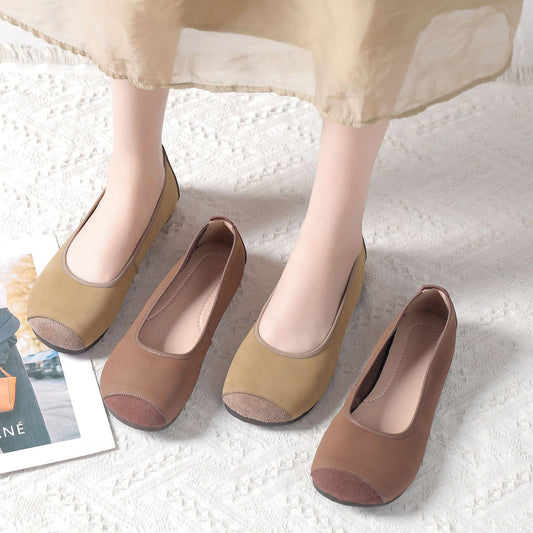 Women's Retro Flat Low-cut Comfortable Soft Bottom Loafers