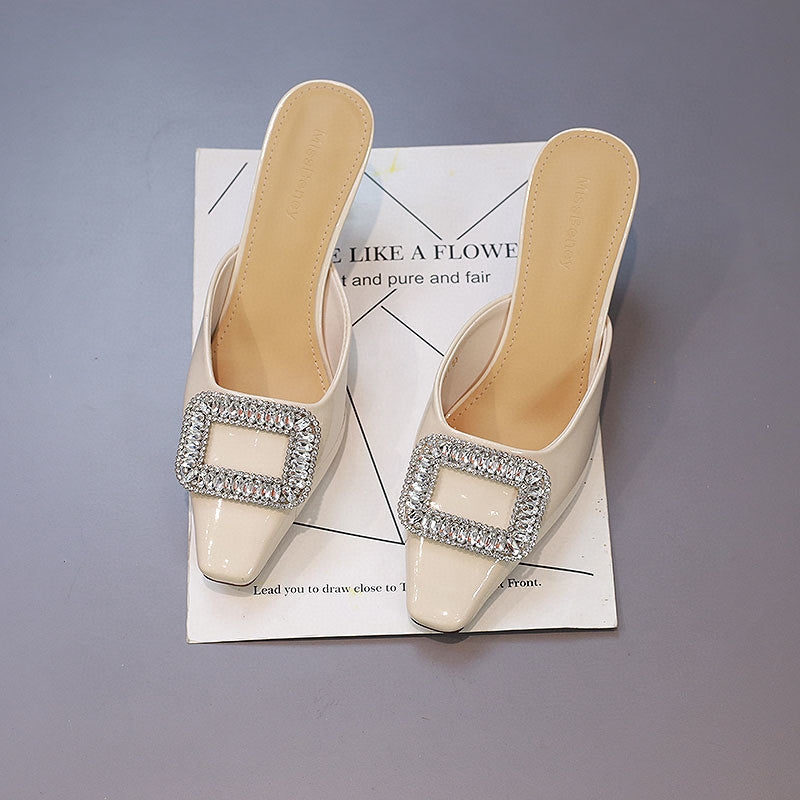 Women's Genuine Limited Sizes Special Offer Square Heels