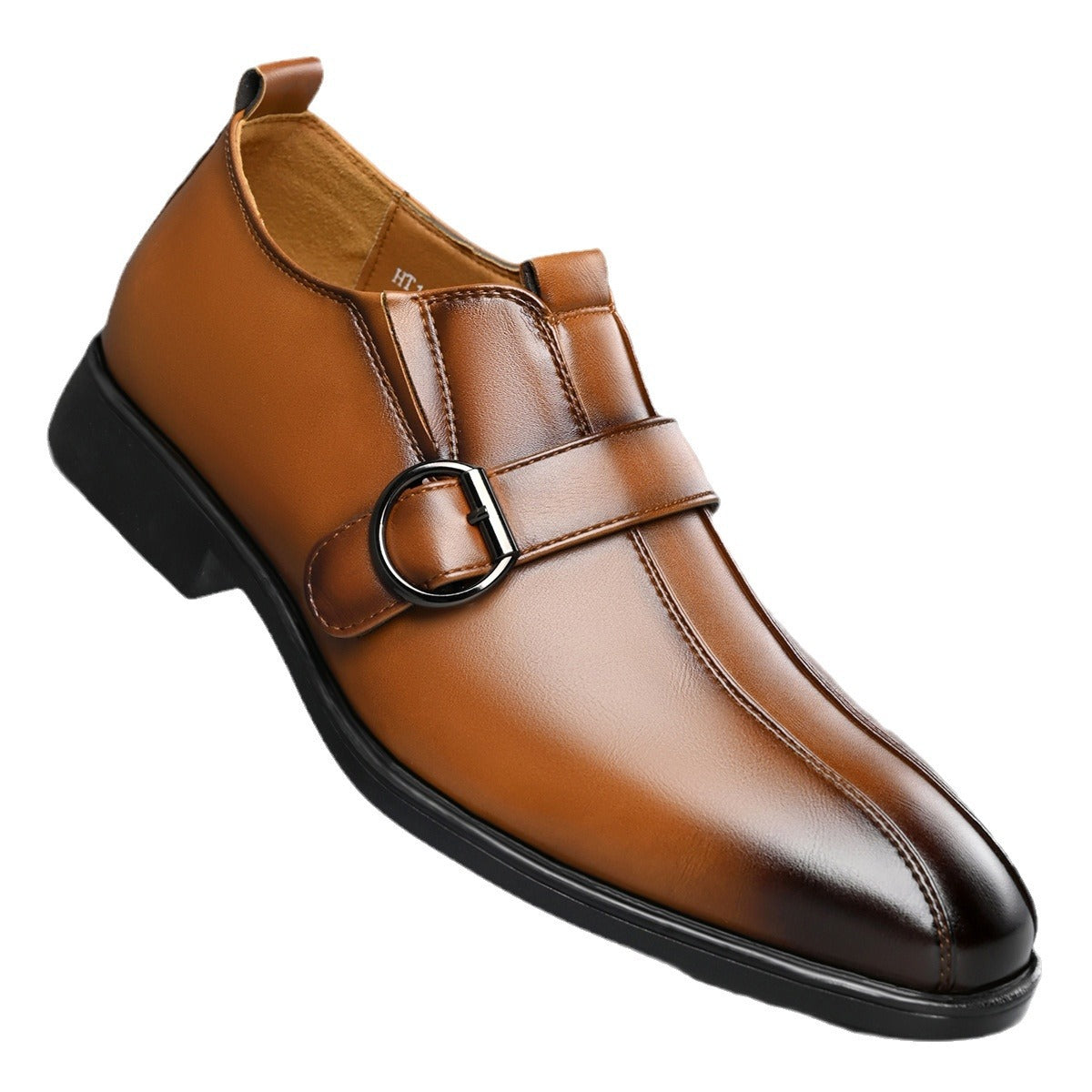 Men's British Pointed Lazy Slip On Korean Leather Shoes