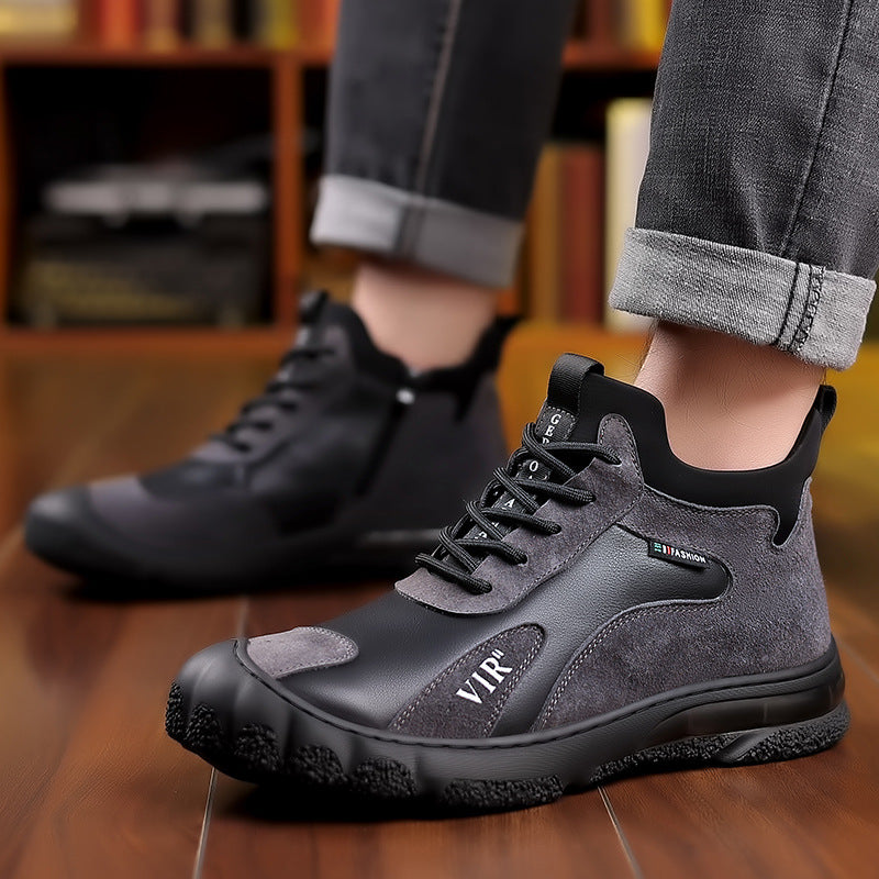 Men's Wool Genuine Cotton North Fleece-lined Warm Men's Shoes