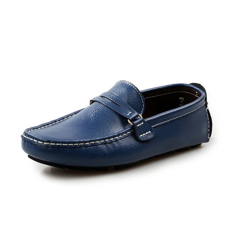 Men's Driving Plus Size Doug Cowhide Slip-on Casual Shoes