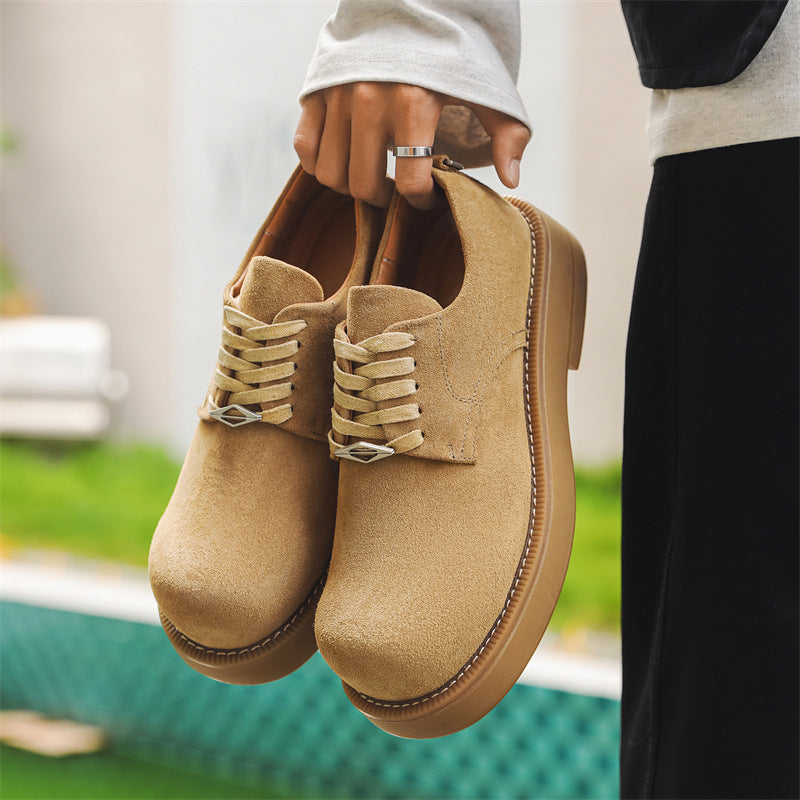 Men's Autumn Platform Height Increasing Big Head Men's Shoes