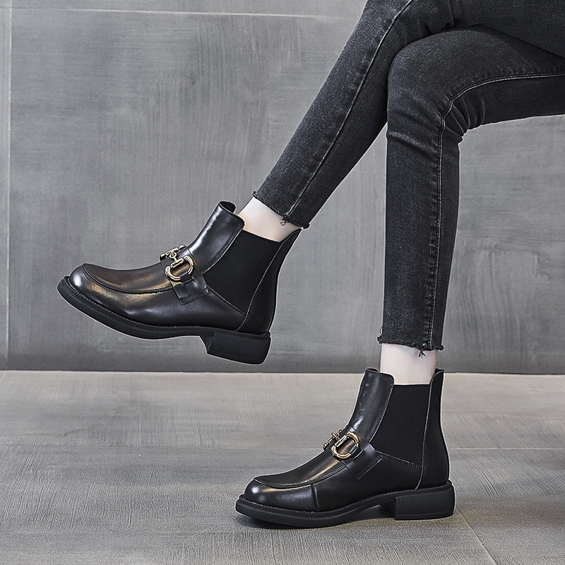 Women's Martin Autumn Plus Size Slip-on Ankle Boots
