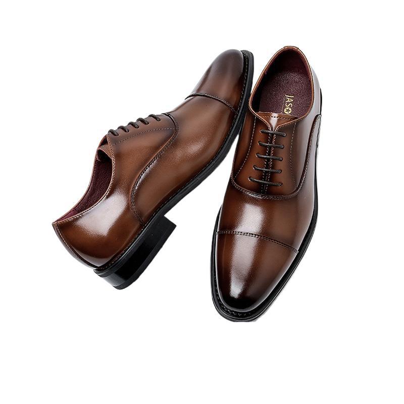 Men's Formal Three Joint Inner Height Increasing Men's Business Leather Shoes