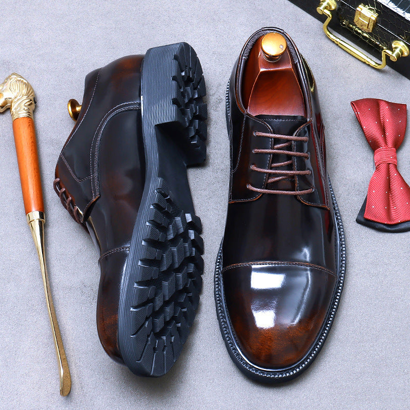 Men's Big Promotion First Layer Cowhide Genuine Leather Shoes