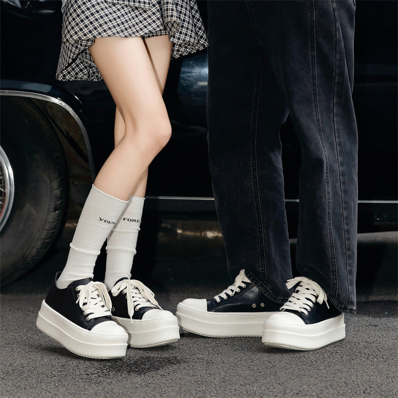 Thick Sole Height Increasing Board Easy Wear Men's Casual Shoes