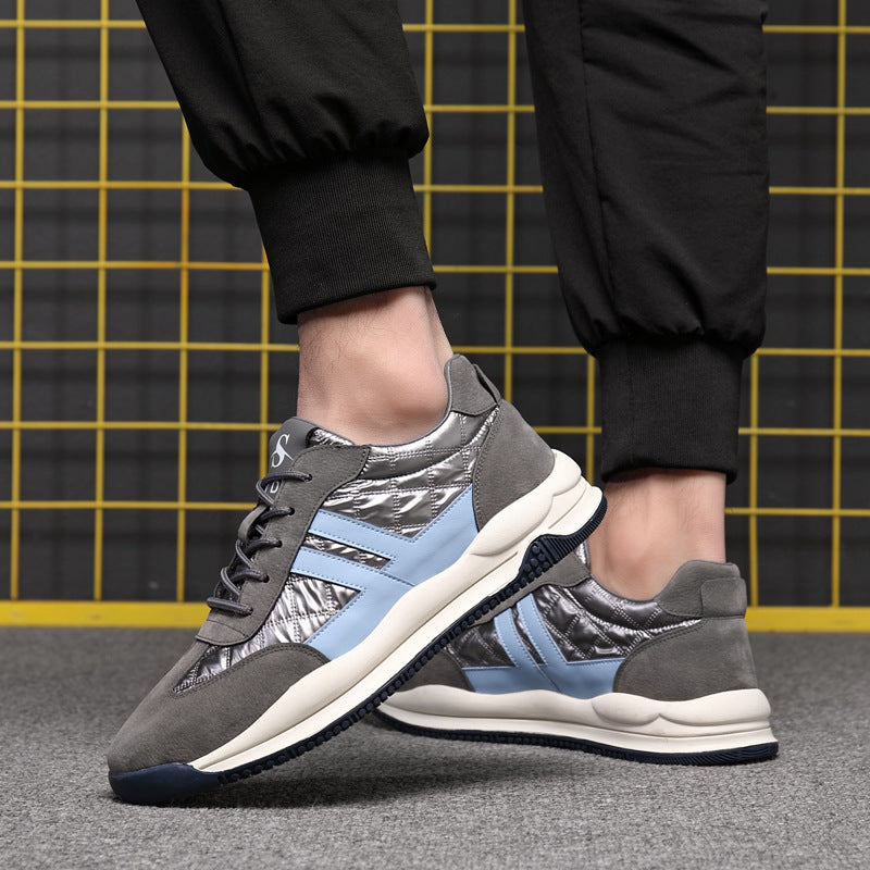 Men's Increasing Insole Breathable Ice Silk Sports Sneakers