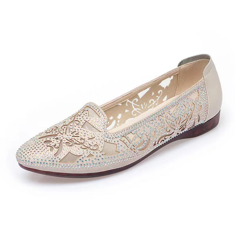 Women's Soft Low-cut Bottom Flat Hollowed Breathable Sandals