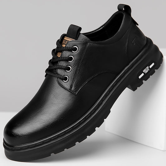 Men's Autumn Manual Stitching Business Retro Big Leather Shoes