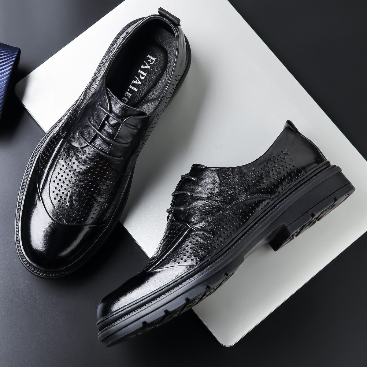 Men's High-grade Genuine First Layer Cowhide Formal Summer Commuter Men's Shoes