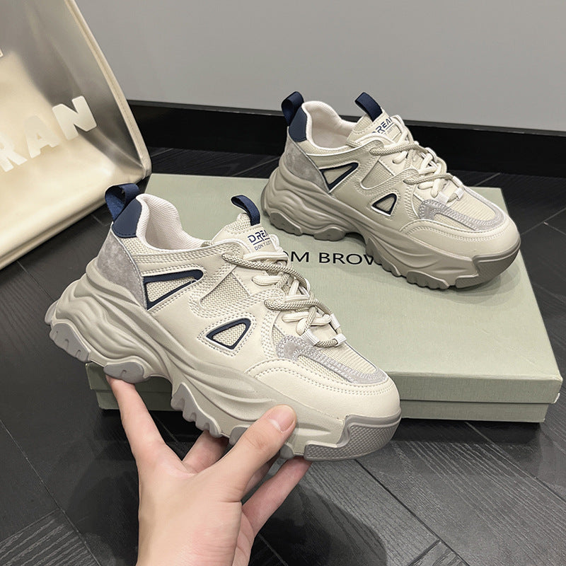 Women's Dad Spring Muffin Platform Mesh Breathable Versatile Sneakers