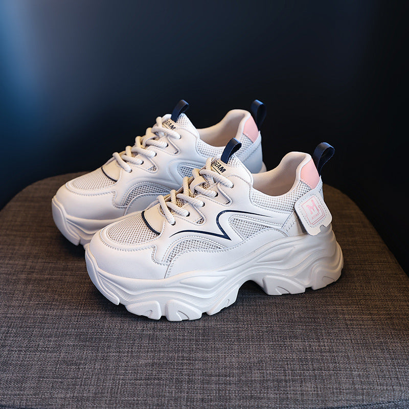 Women's Dad Spring Mesh Breathable Thick Bottom Women's Casual Shoes