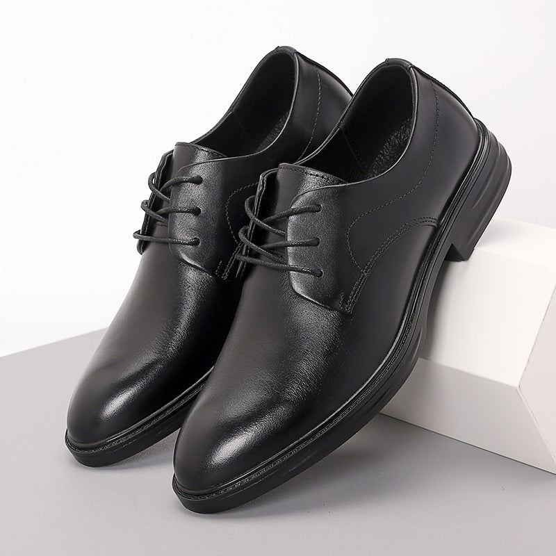 Men's Business Cowhide Thick Formal Daily For Leather Shoes