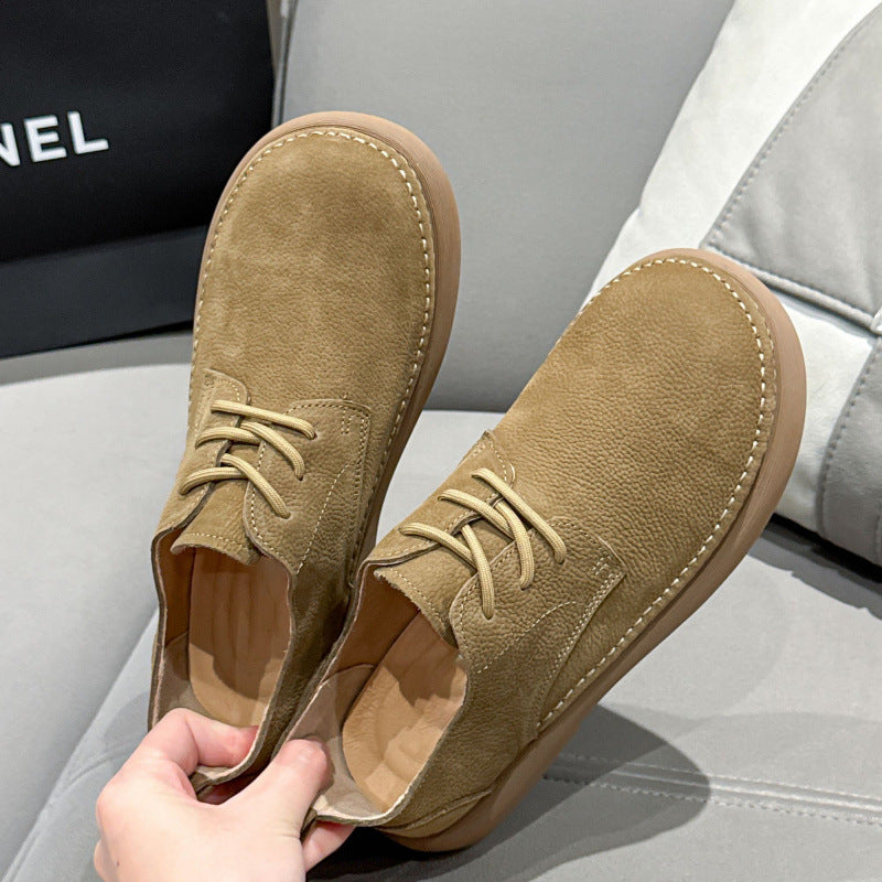Men's Retro Breathable Soft One Pedal Trendy Men's Casual Leather Shoes