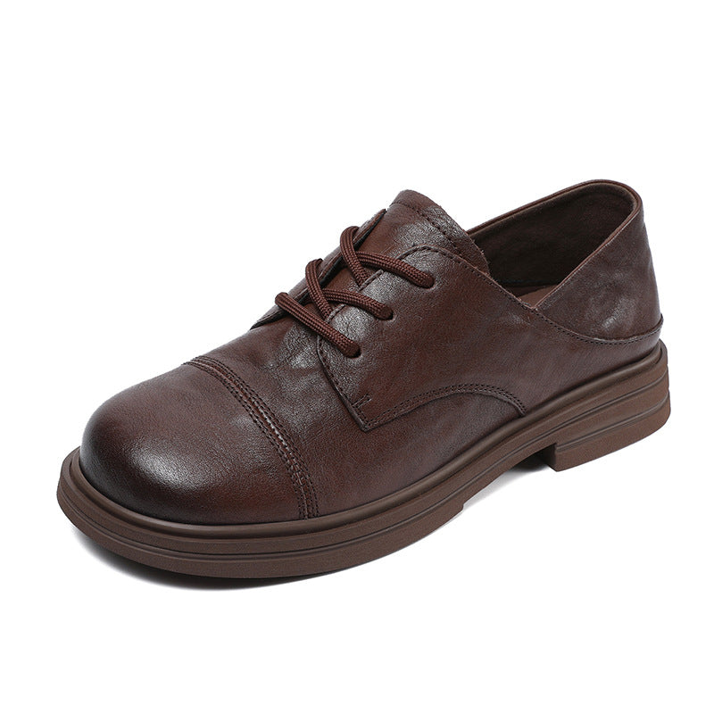 Women's Beautiful Natural Color Authentic Spring British Loafers