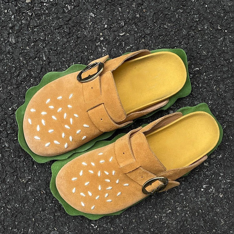 Women's Standard Edition Hamburger Summer Outer Wear Thick Bottom Sandals