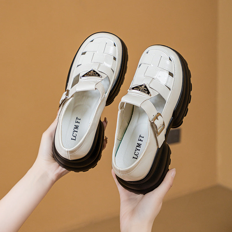 Women's Summer Breathable Roman Woven Hollowed Portable Sandals