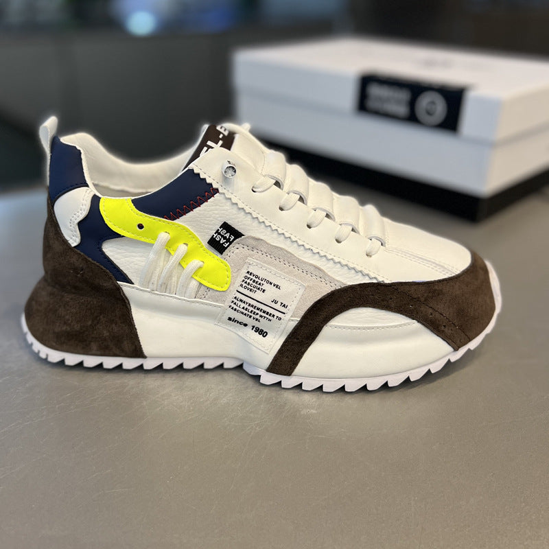 Men's Light Luxury Autumn National Fashion Bottom Height Men's Shoes