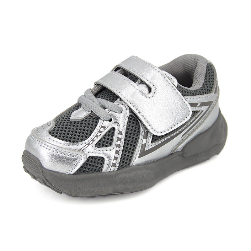 Children's Autumn Korean Style Sier Fashion Trendy Kid's Sneakers