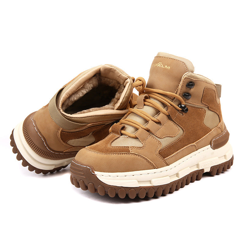 Men's Northeast Winter Fleece-lined Thickened Ankle Minus Degree Sheep Fur Snow Boots