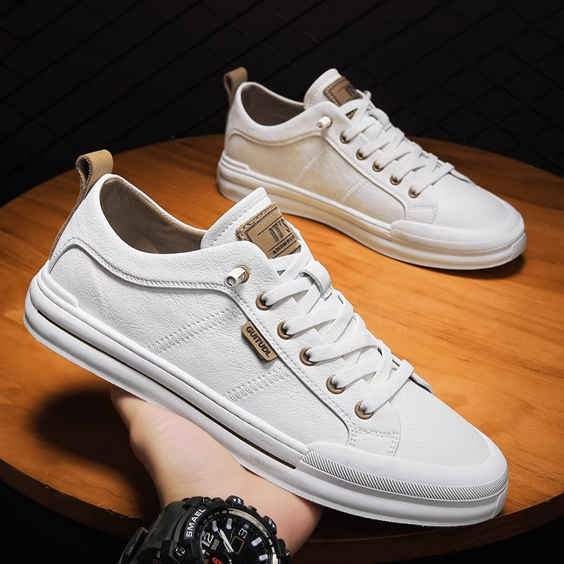 Men's Autumn High-grade Versatile Slip-on Sports White Men's Shoes