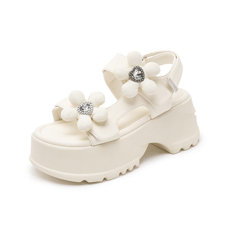 Women's Fashionable Platform Bottom Feeling Small Height Sandals