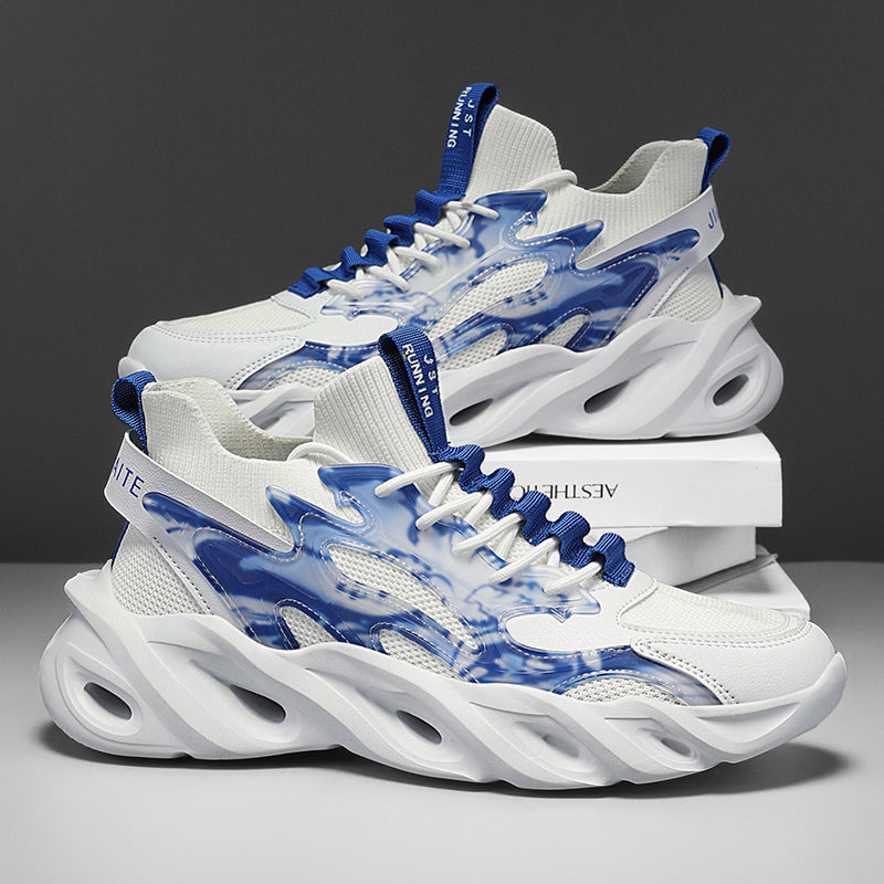 Men's Mesh Surface Clunky Sports Extra Large Sneakers