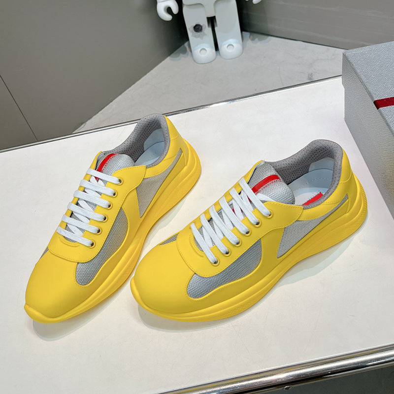Stitching Male Female Trendy Light Luxury Mesh Sneakers