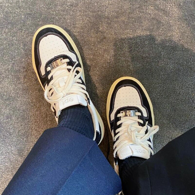 Women's Minority White Korean Fashion Board Retro Women's Shoes