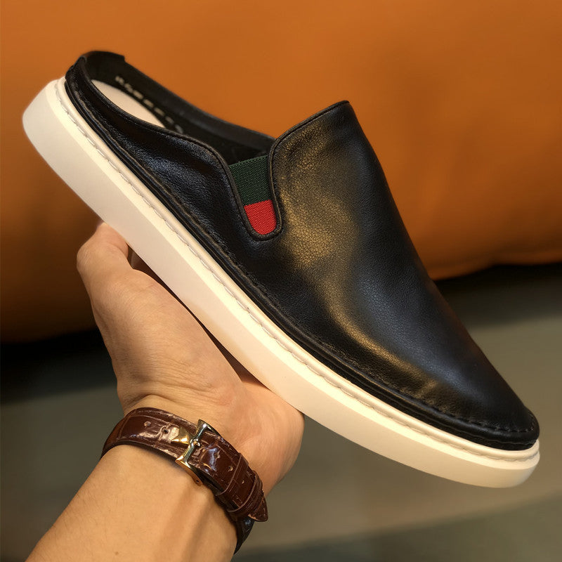 Men's Authentic Toe Box Half Trendy Lazy Sandals