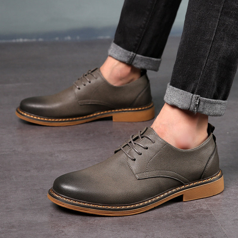 Men's Formal Korean Beef Tendon Trendy Business Men's Casual Leather Shoes