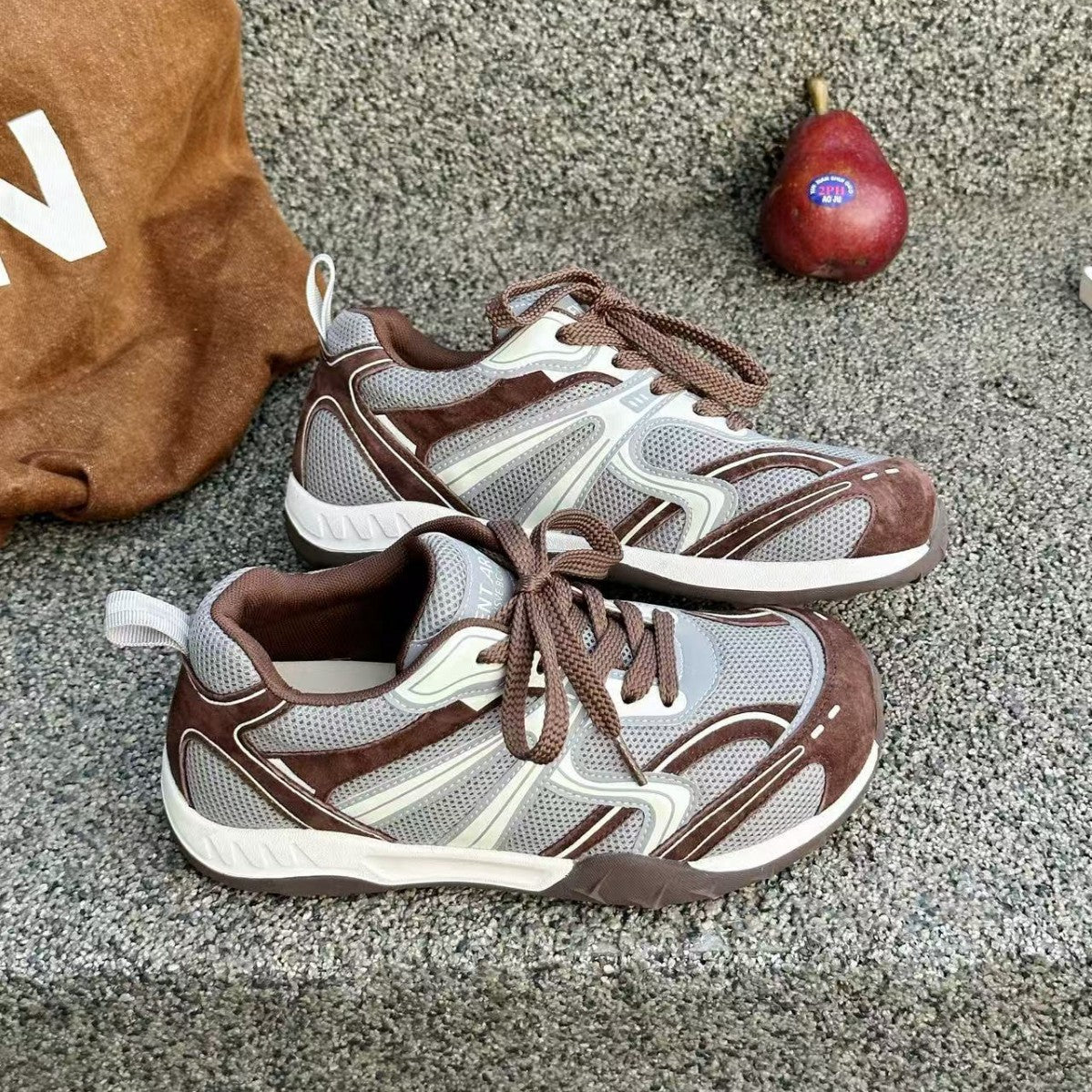 Women's Autumn German Training Soft Bottom Wild Comfortable Lace Sneakers