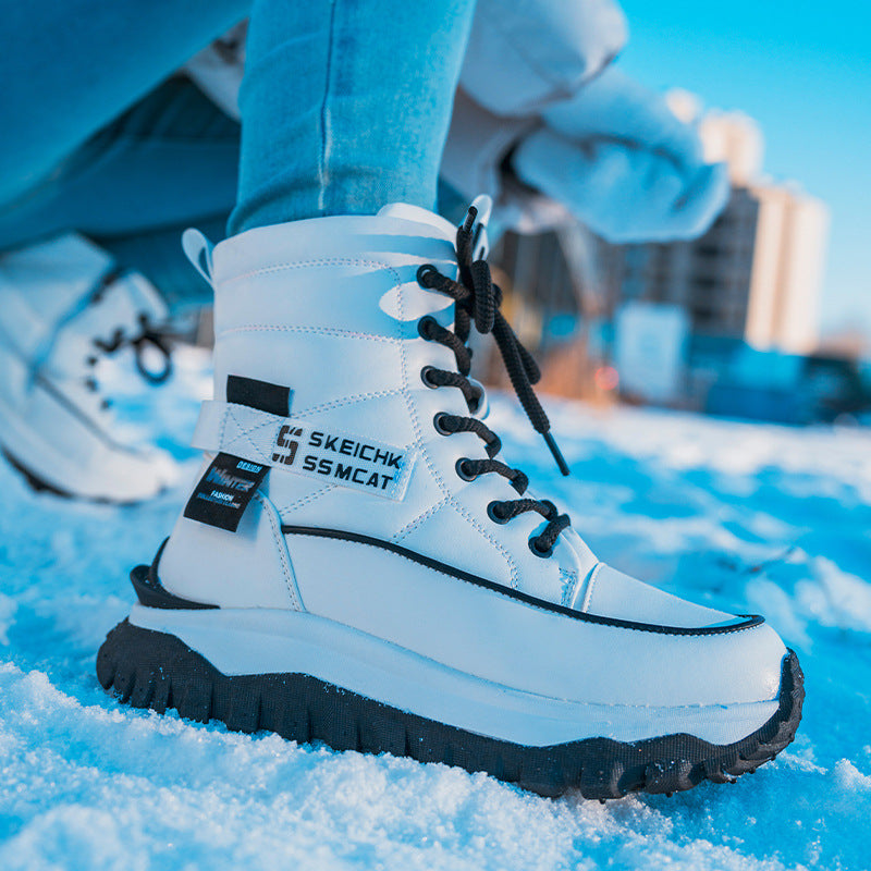 Women's Fashion Cotton Warm Thickened Winter Platform Boots