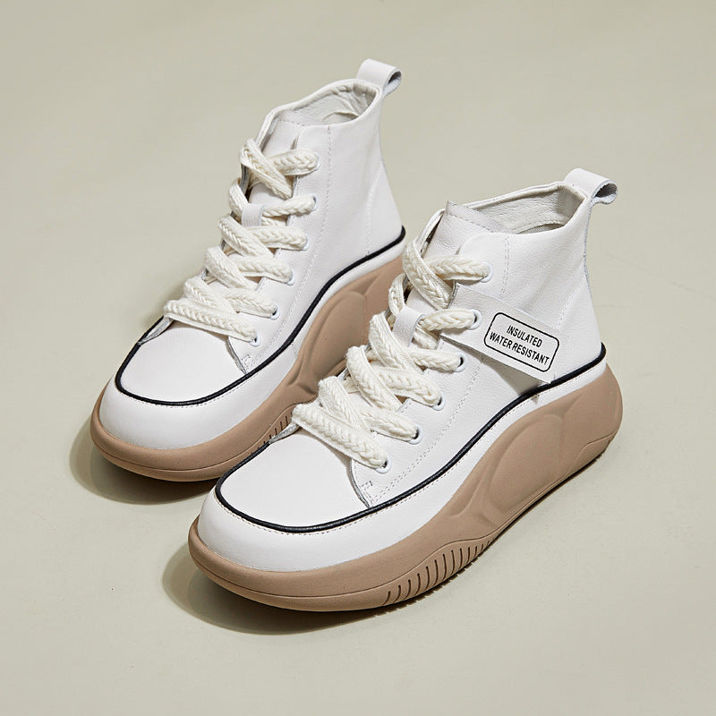 Doctor Duty Pregnant Mother Warm White Plus Casual Shoes