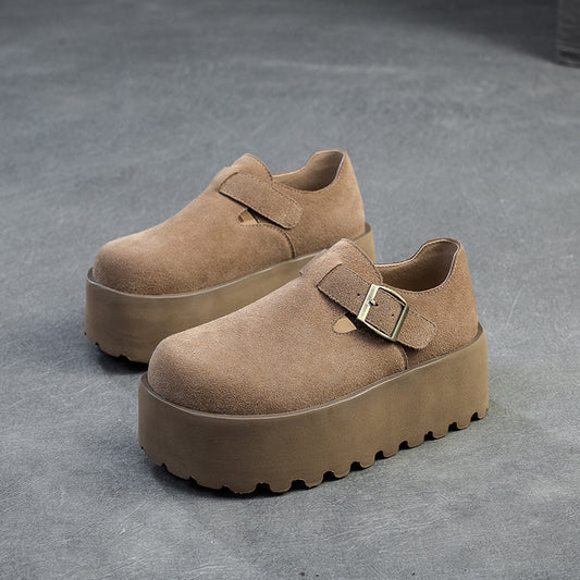 Women's Shu Dong Wool Warm Platform Cotton Women's Shoes