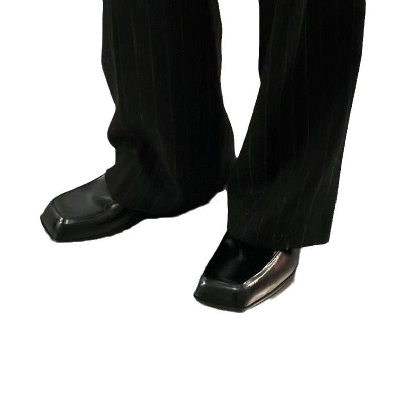Women's & Men's Toe Early Spring Deep Mouth Simple Leather Shoes