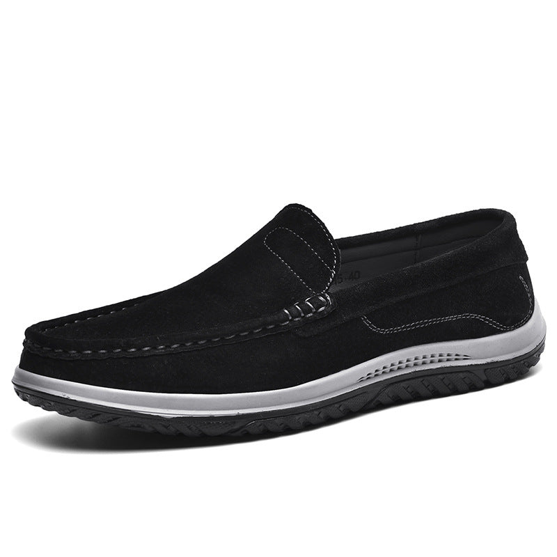 Men's Suede Tods Korean Fashion Slip-on Breathable Comfortable Men's Casual Shoes