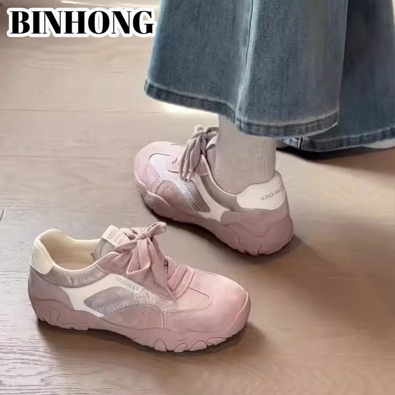 Women's Hidden Platform German Training Cortez Dad Women's Shoes
