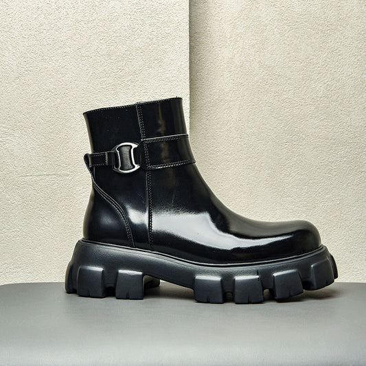 Men's Martin Gear Thick Bottom Increased British Boots