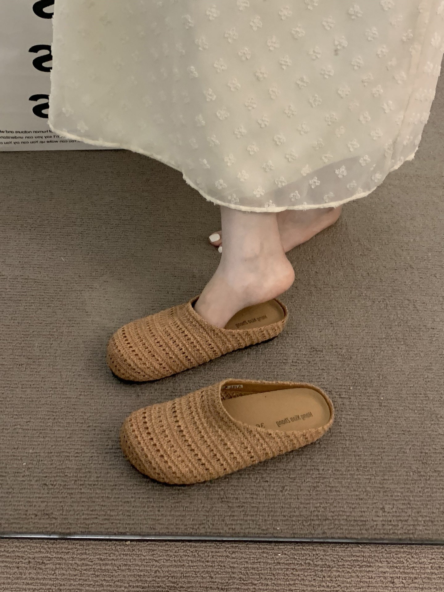 Women's Bottom Bohemian Outdoor Vacation Slip-on Toe Cap Slippers