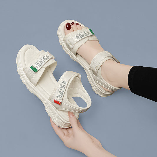 Women's Thick Bottom For Outdoors Soft Fashion Velcro Sandals