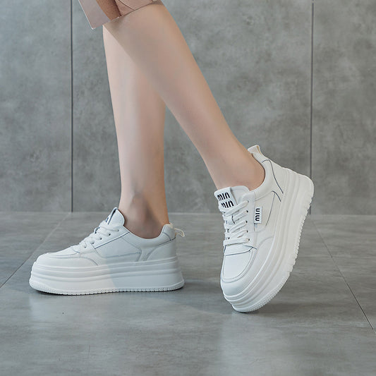 Women's Hidden White Summer Breathable Mesh Portable Casual Shoes