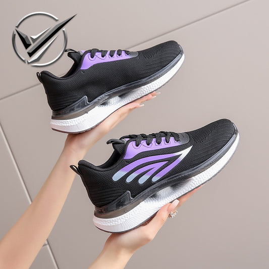Women's Spring Female Fly Woven Mesh Travel Casual Shoes