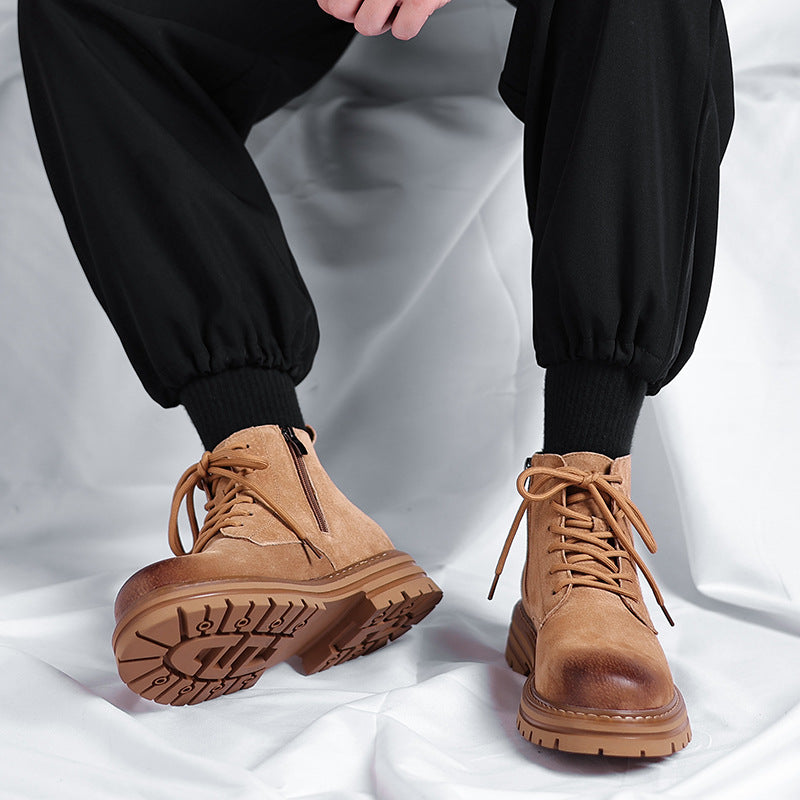 Men's Dr. Martens Trendy Zipper Short Vintage Boots