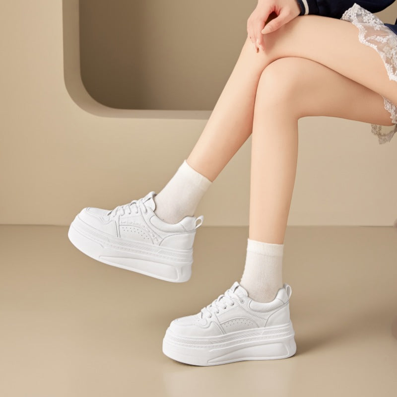 Women's Hidden White Spring Platform Fashion Small Women's Casual Shoes
